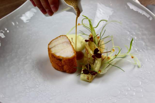Plat L’Huitrier Pie Restaurant Gastronomique Saint-Emilion